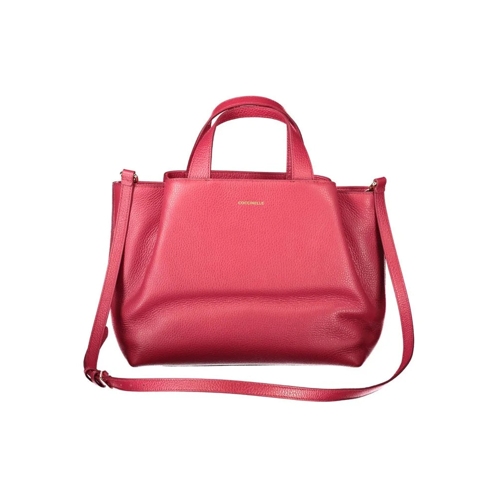 Coccinelle Red Leather Handbag - Satchel Bags