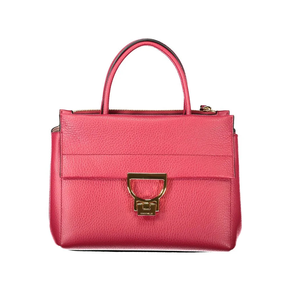 Coccinelle Red Leather Handbag - Satchel Bags