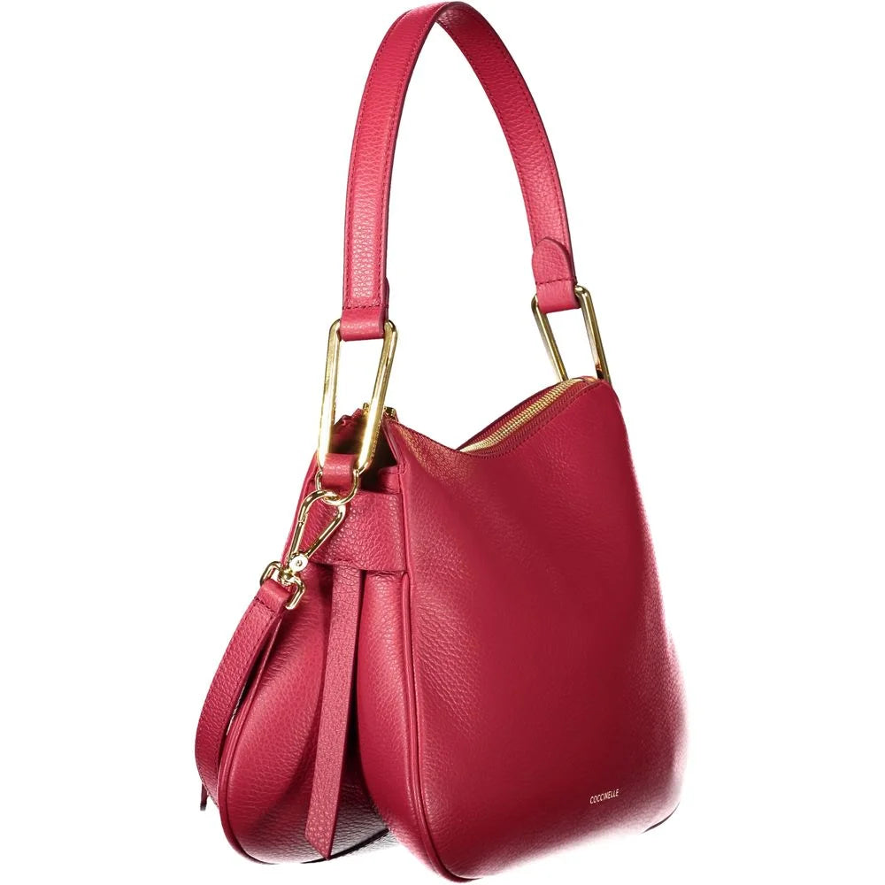 Coccinelle Red Leather Handbag - Shoulder Bags