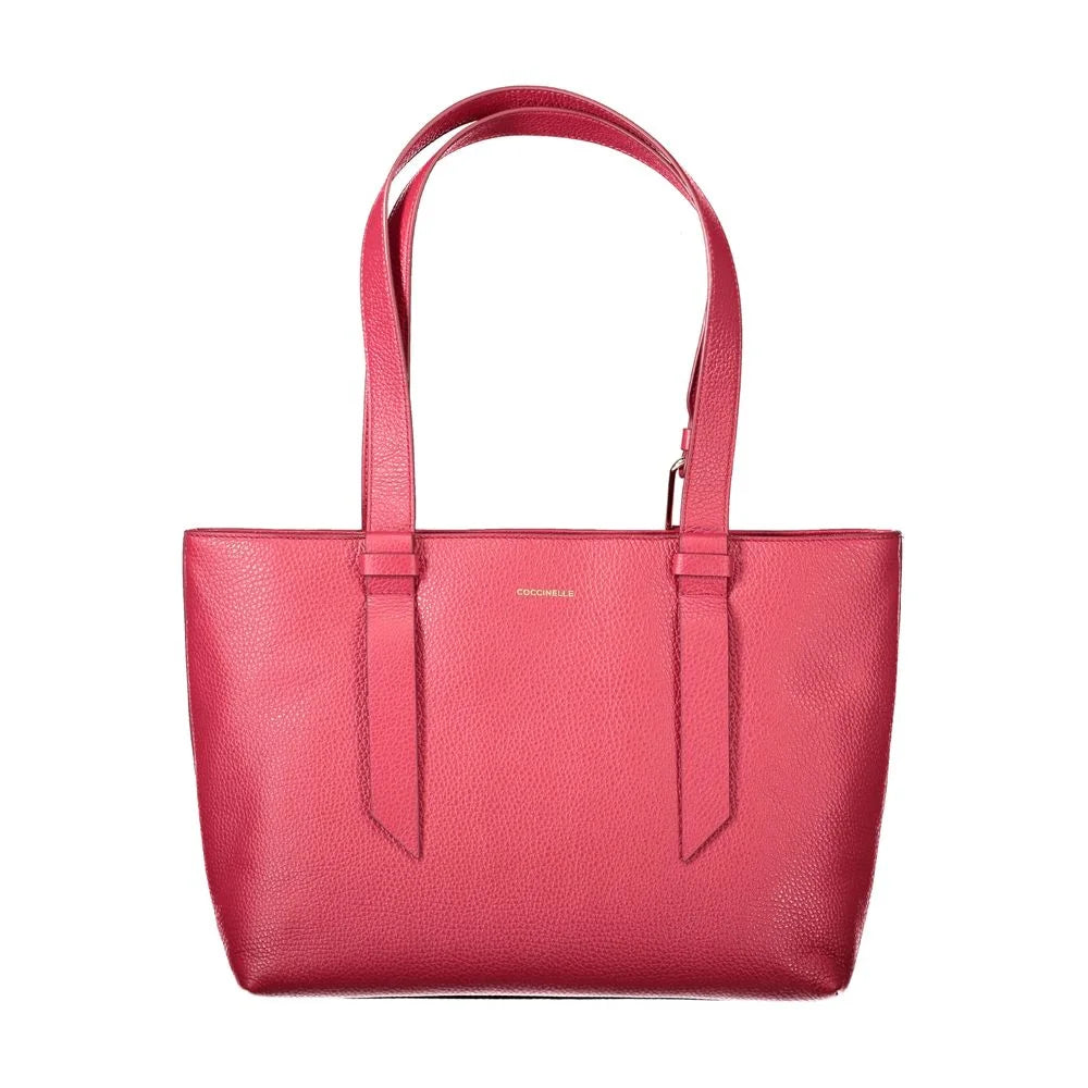 Coccinelle Red Leather Women Handbag - Shopper Bags