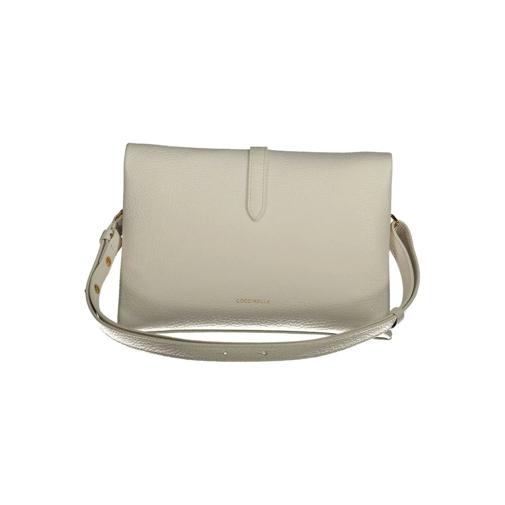 Coccinelle White Leather Handbag - Clutch Bags