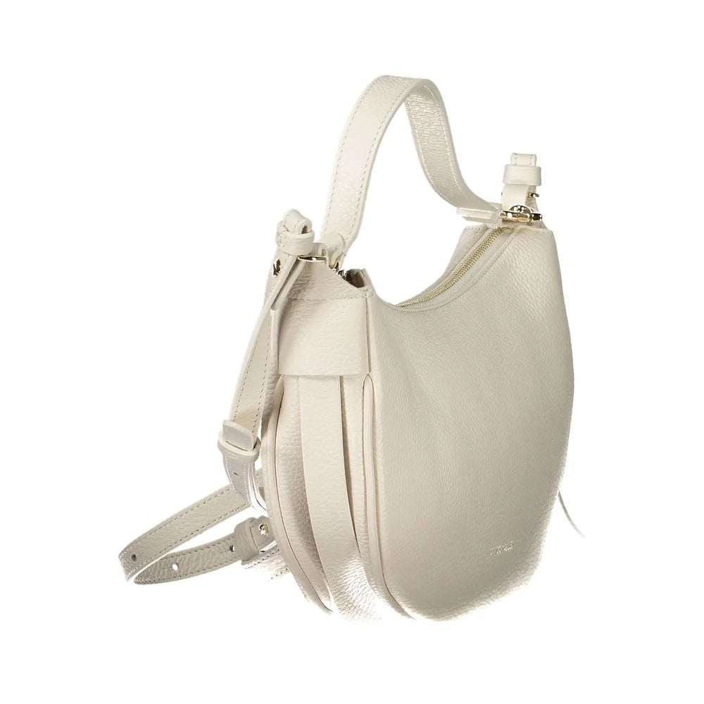Coccinelle White Leather Handbag - Shoulder Bags