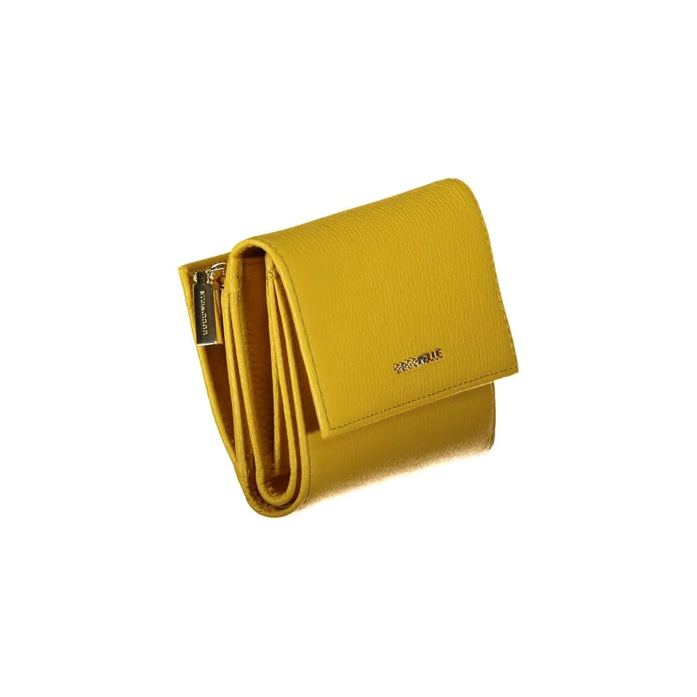Coccinelle Yellow Leather Wallet - Wallets