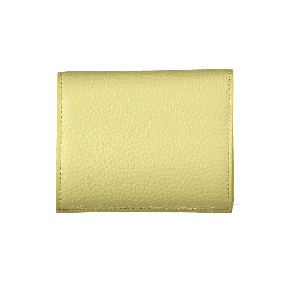 Coccinelle Yellow Leather Wallet - Wallets