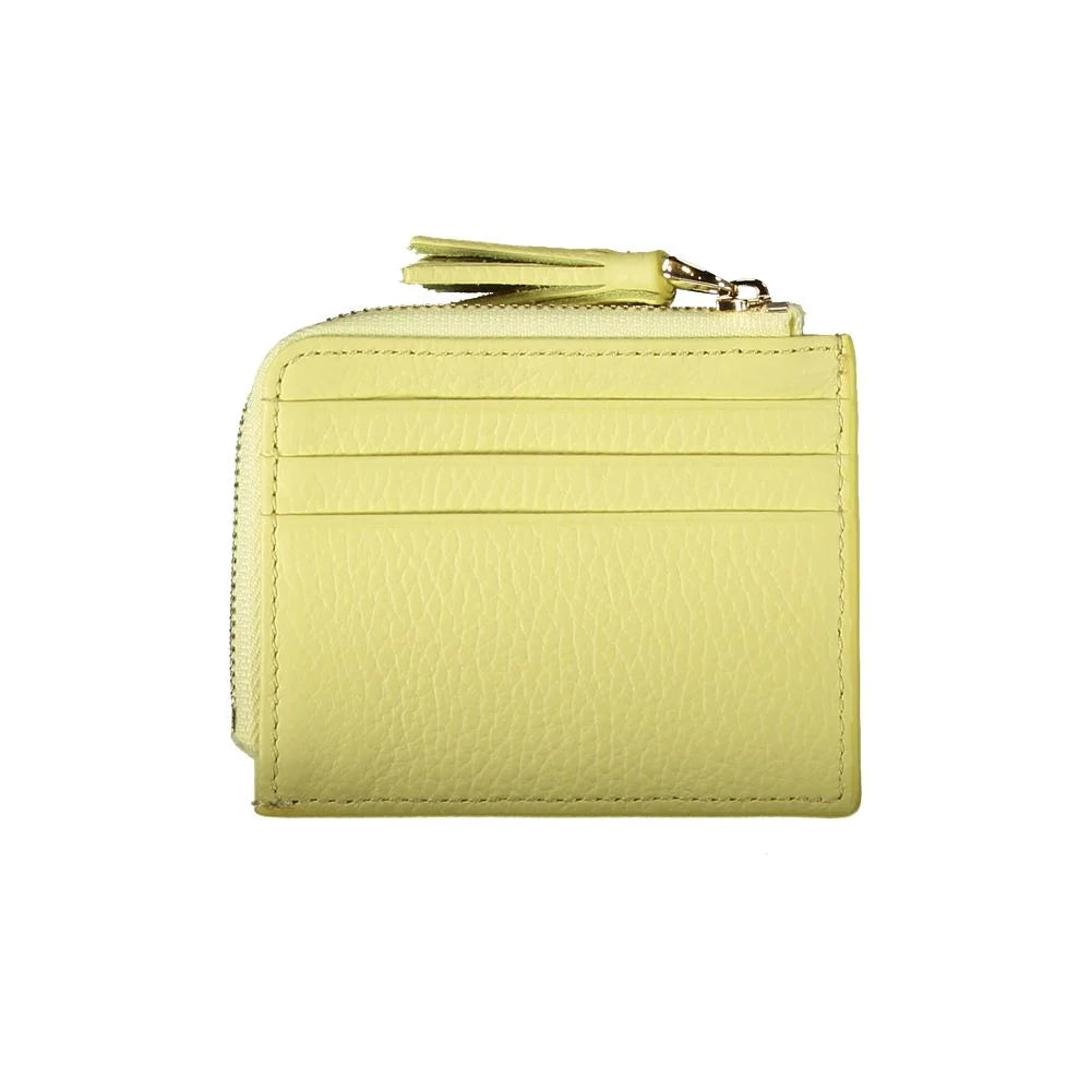 Coccinelle Yellow Leather Wallet - Wallets