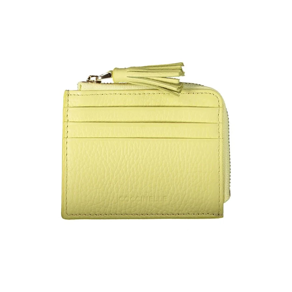 Coccinelle Yellow Leather Wallet - Wallets