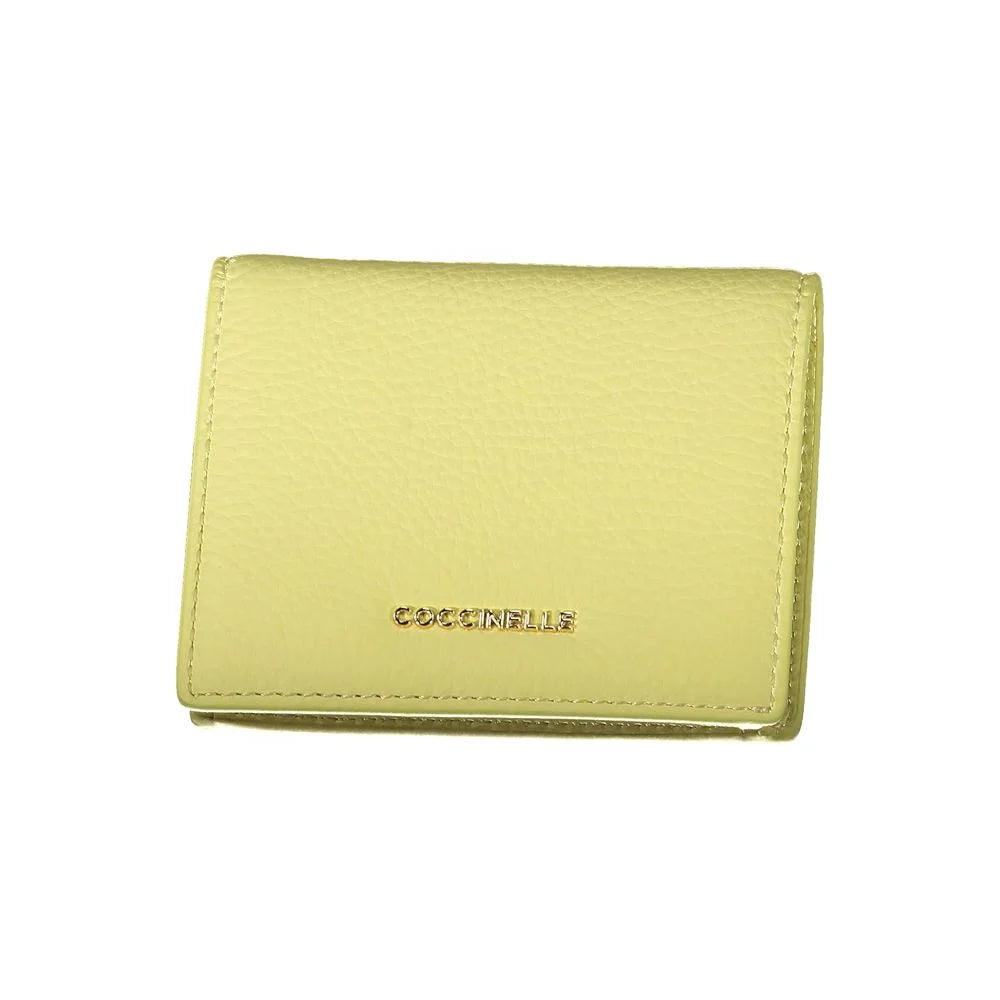 Coccinelle Yellow Leather Wallet - Wallets