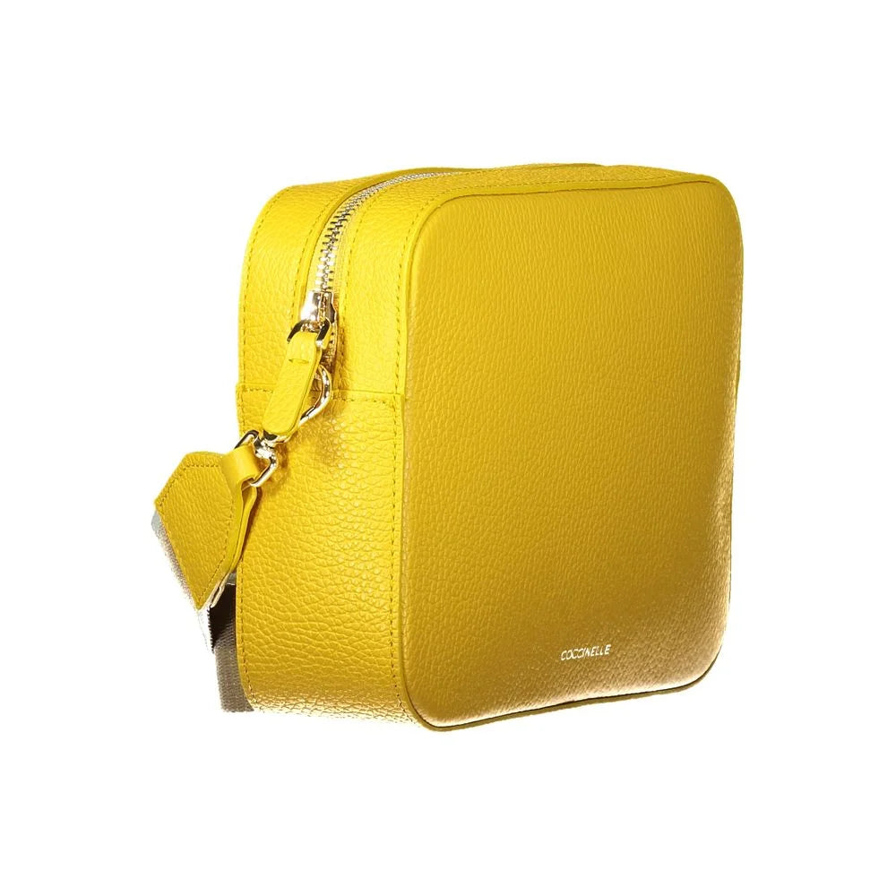 Coccinelle Yellow Leather Women Handbag - Cross Body Bags
