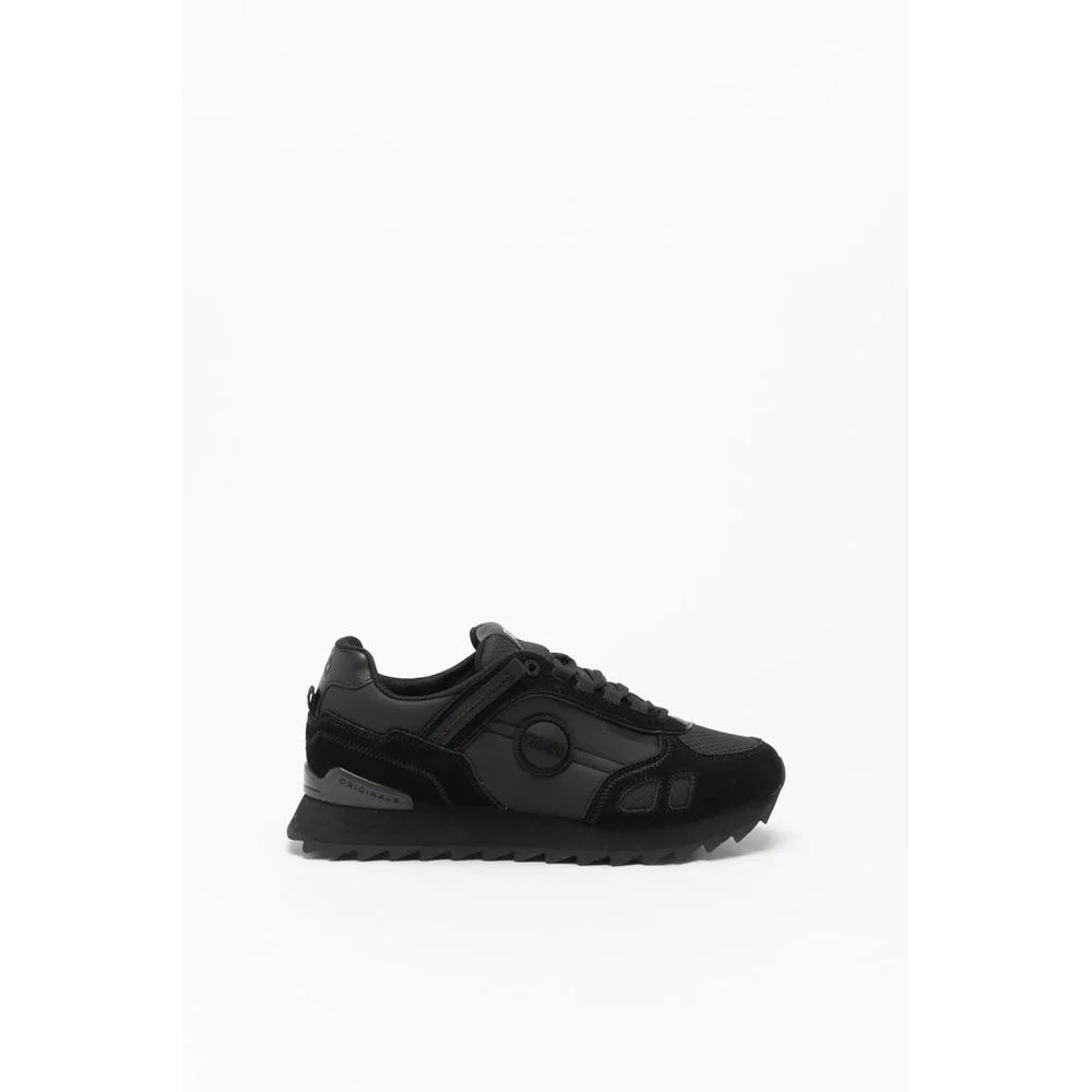 Colmar Black Leather Athletic Sneakers