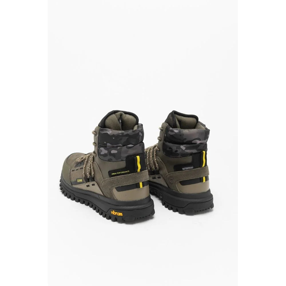 Γόβες αστραγάλου Colmar πράσινες από δέρμα