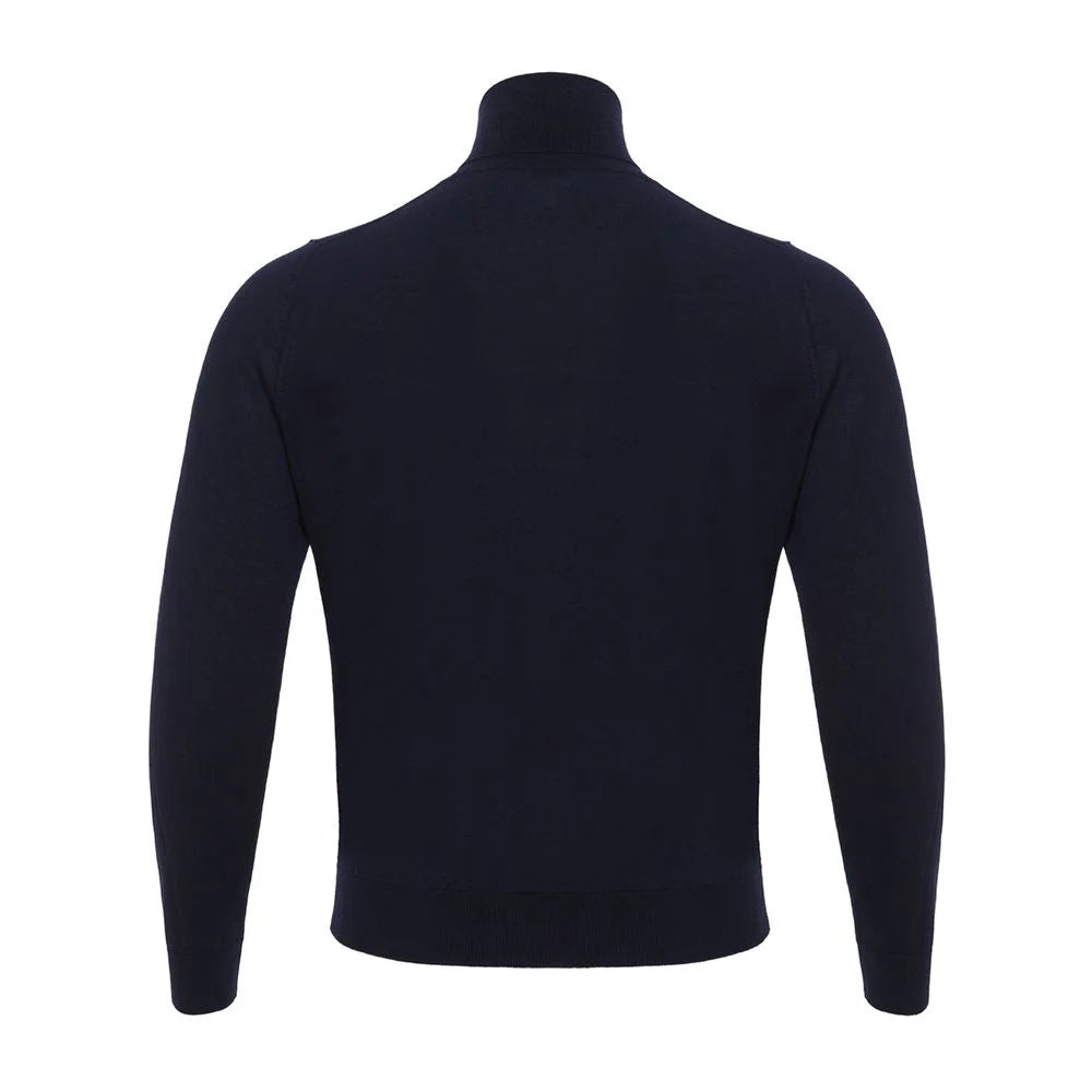 Colombo Blue Cashmere Turtleneck - IT60 | 4XL - Sweaters