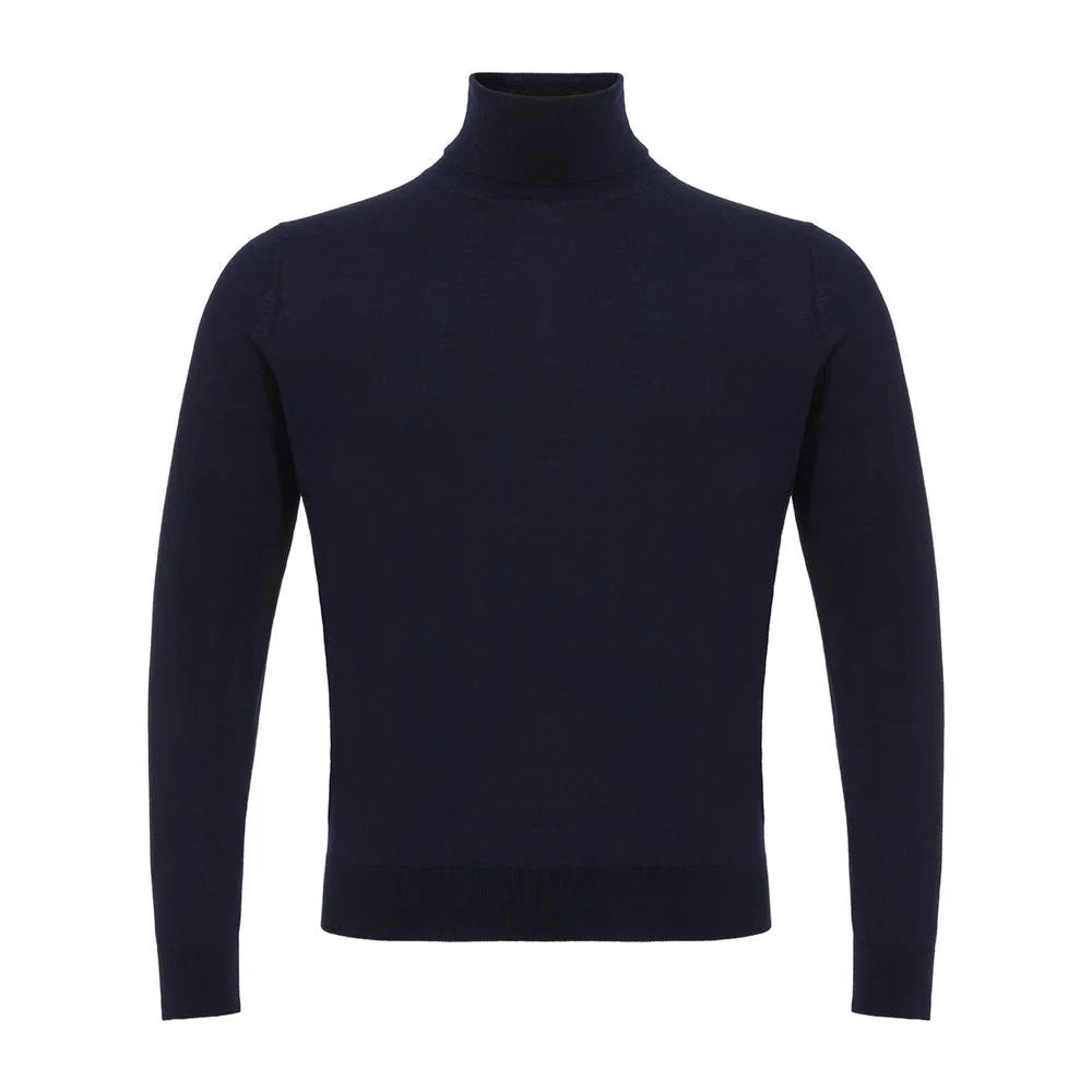 Colombo Blue Cashmere Turtleneck - IT60 | 4XL - Sweaters