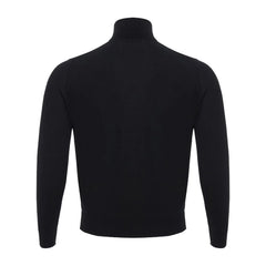 Colombo Italian Cashmere Luxury Black Sweater - IT60 | 4XL - Sweaters