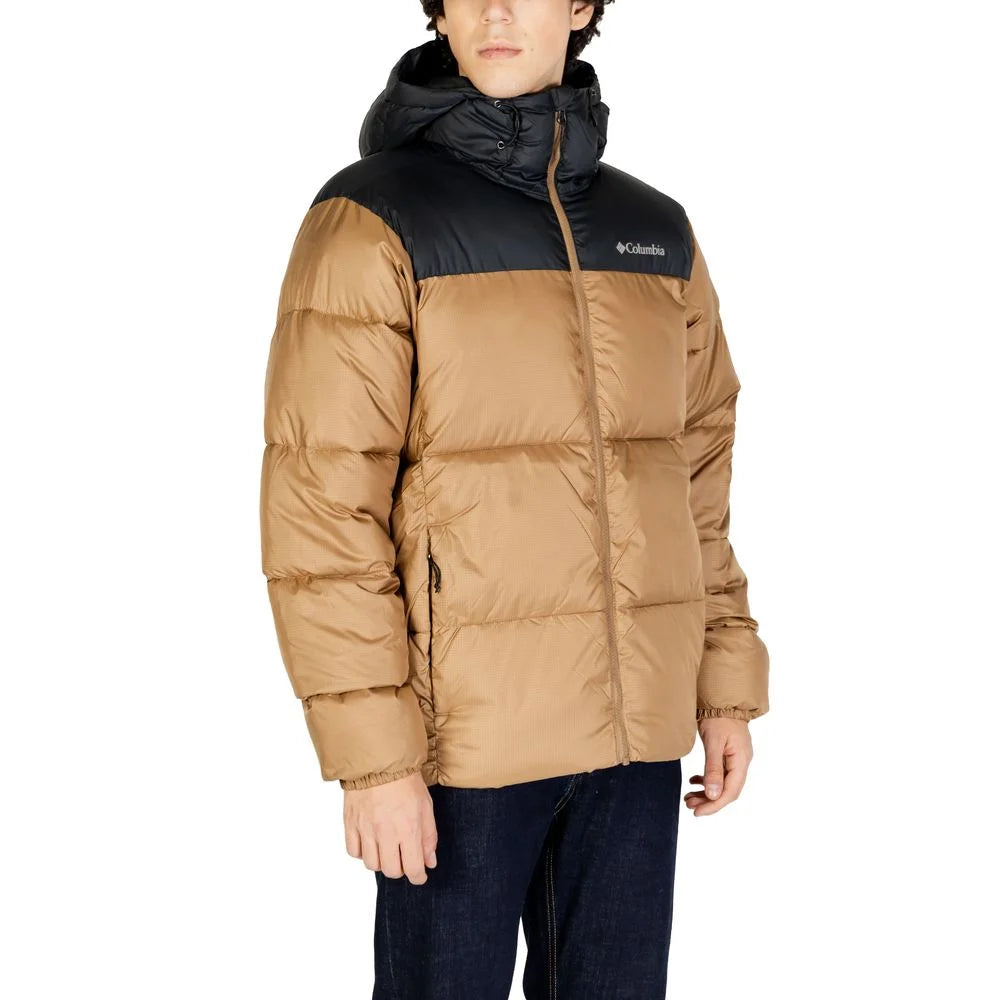 Columbia Beige Nylon Jackets & Coat - Puffer Jackets