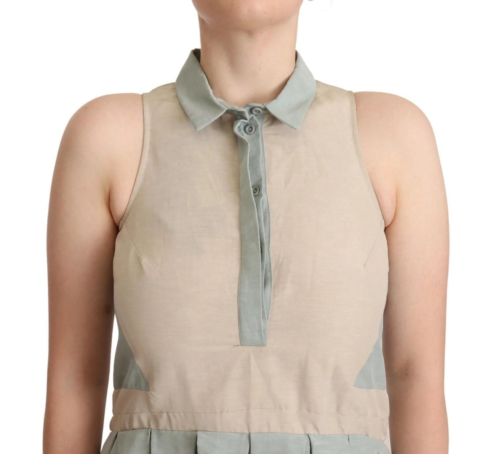 Comeforbreakfast Multicolor Collared Sleeveless Sheath Dress - IT40|S - Dresses