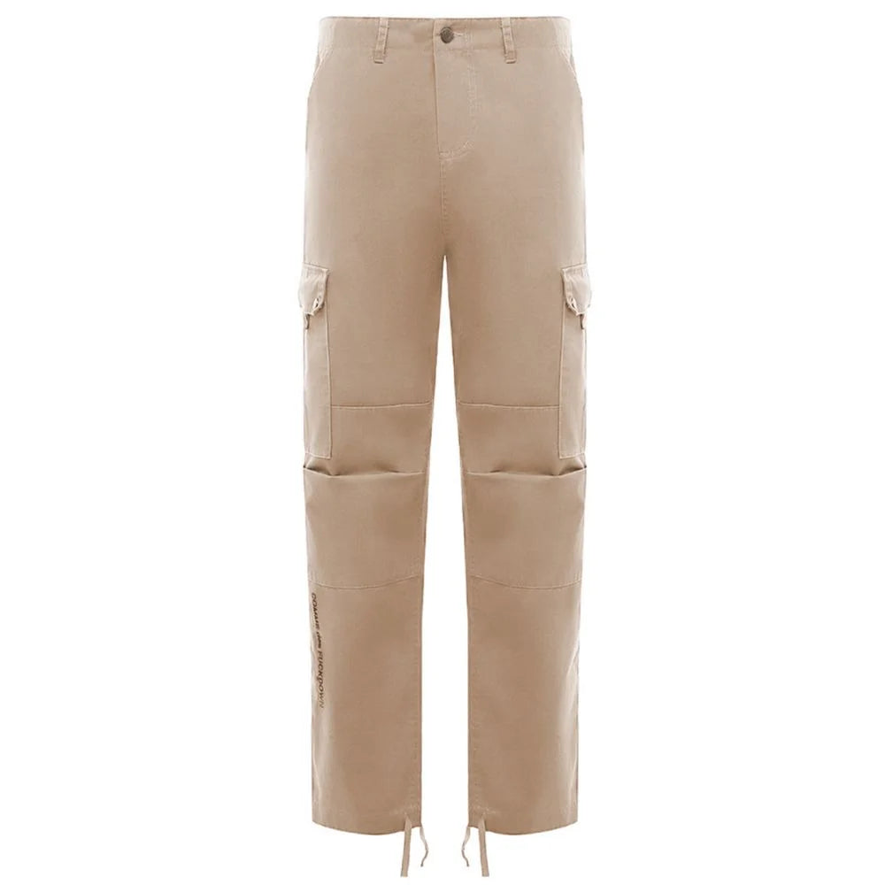 Comme Des Fuckdown Beige Cotton Men Cargo Trouser - Cargo Pants