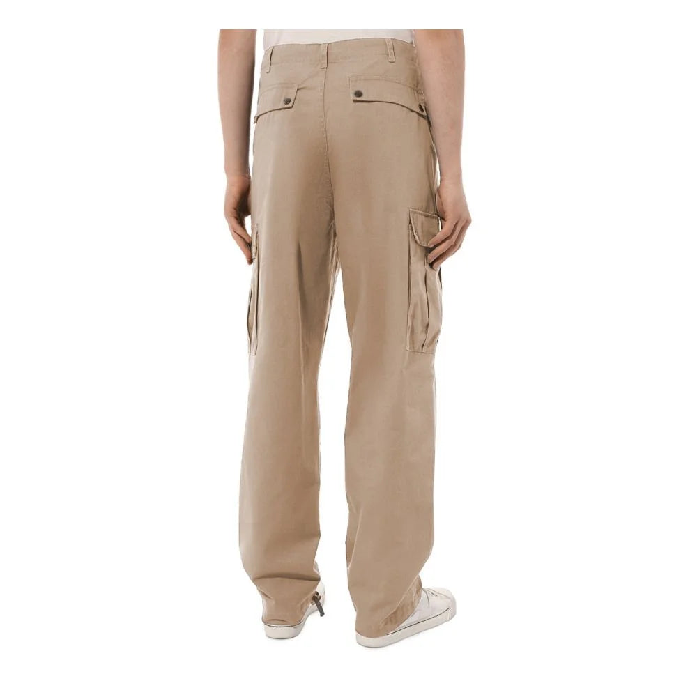 Comme Des Fuckdown Beige Cotton Men Cargo Trouser - Cargo Pants