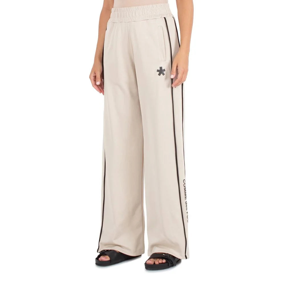 Comme Des Fuckdown Beige Cotton Women Pant - Trousers
