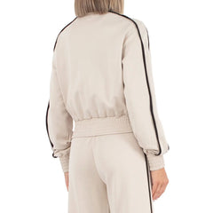 Comme Des Fuckdown Beige Cotton Women Sweater - Track Jackets