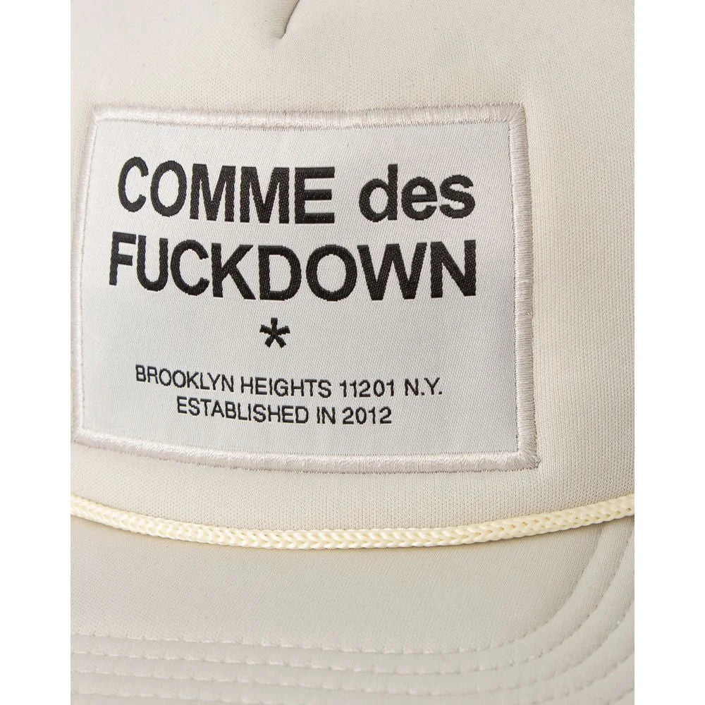Comme Des Fuckdown Beige Polyester Hat - UNI - Trucker Hats