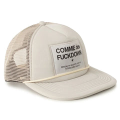 Comme Des Fuckdown Beige Polyester Hat - UNI - Trucker Hats