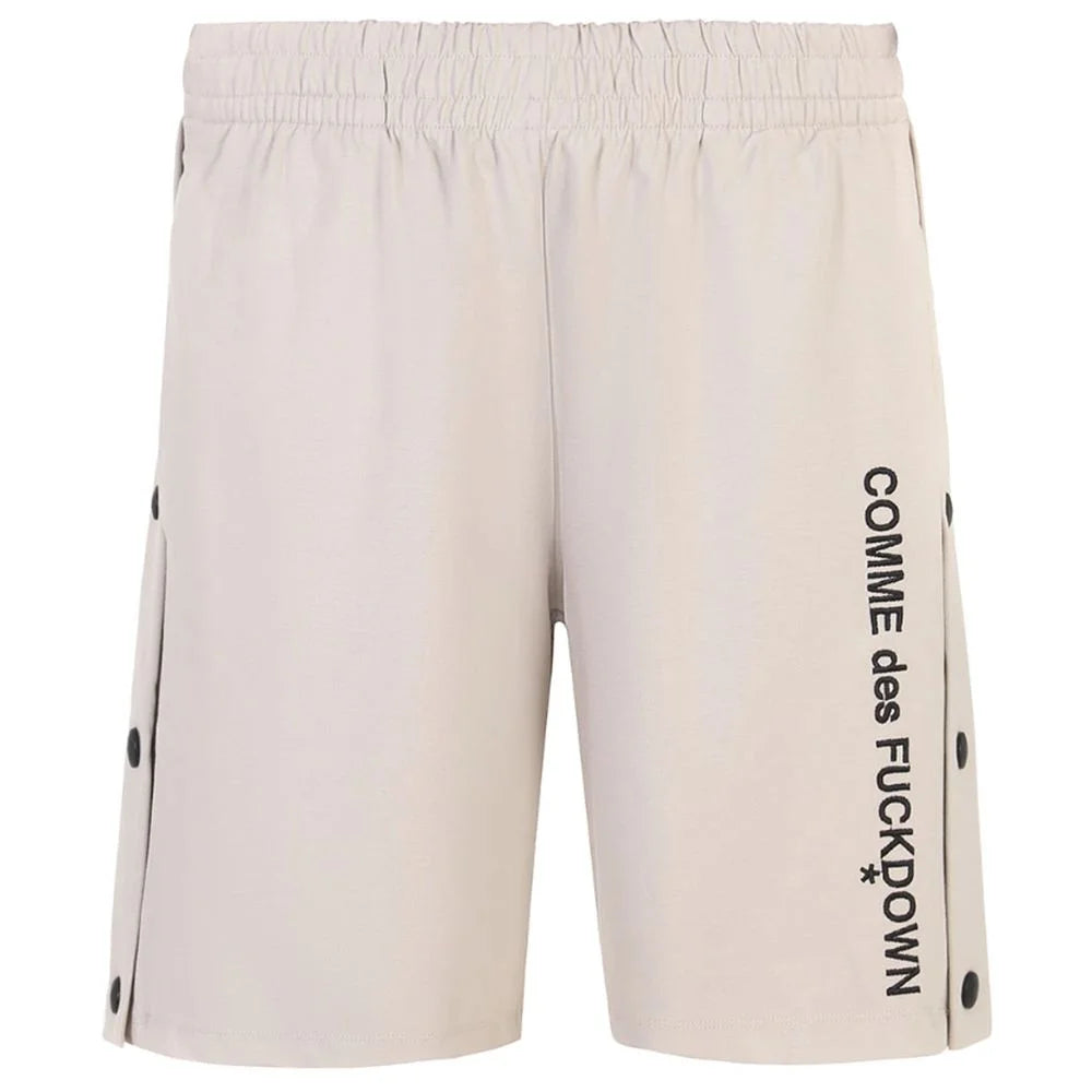Comme Des Fuckdown Beige Viscose Short - Bermudas