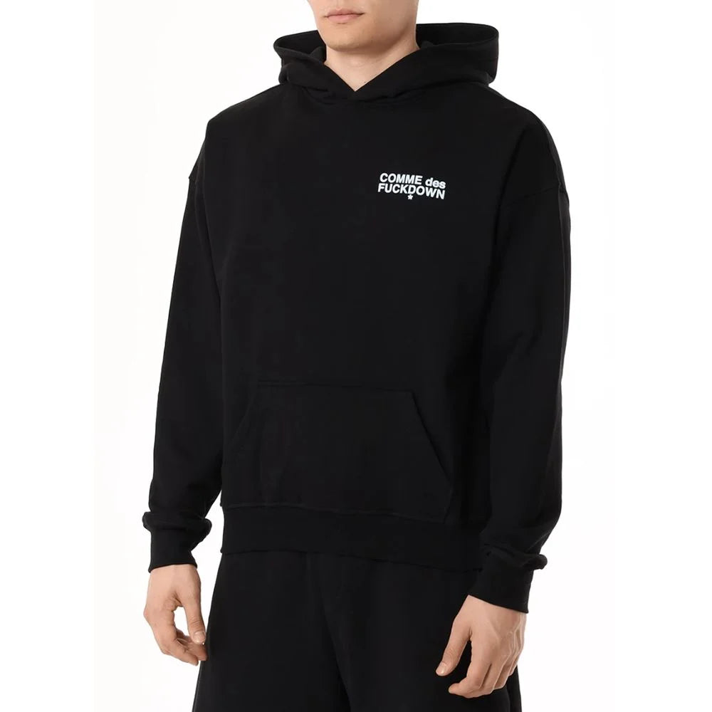 Comme Des Fuckdown Black Cotton Men Hoodie - XL - Hoodies