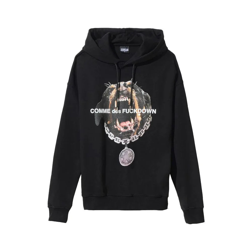 Comme Des Fuckdown Black Cotton Men Sweater - Hoodies