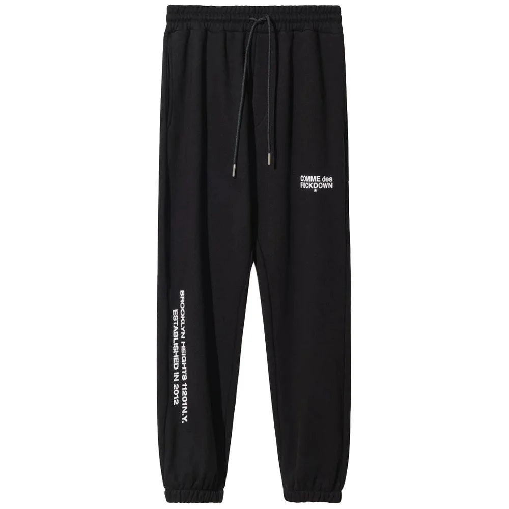 Comme Des Fuckdown Black Cotton Men Sweatpants - XL