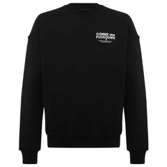 Comme Des Fuckdown Black Cotton Men’s Crewneck Sweater - Sweatshirts