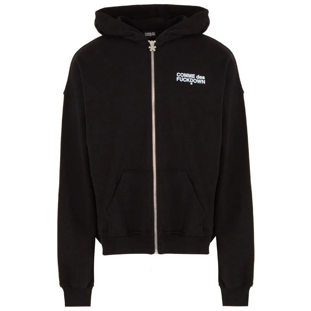 Comme Des Fuckdown Black Cotton Men’s Hooded Sweatshirt - XXL - Hoodies