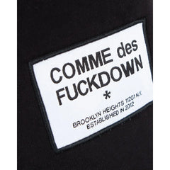 Comme Des Fuckdown Black Cotton Short - Jogger Shorts