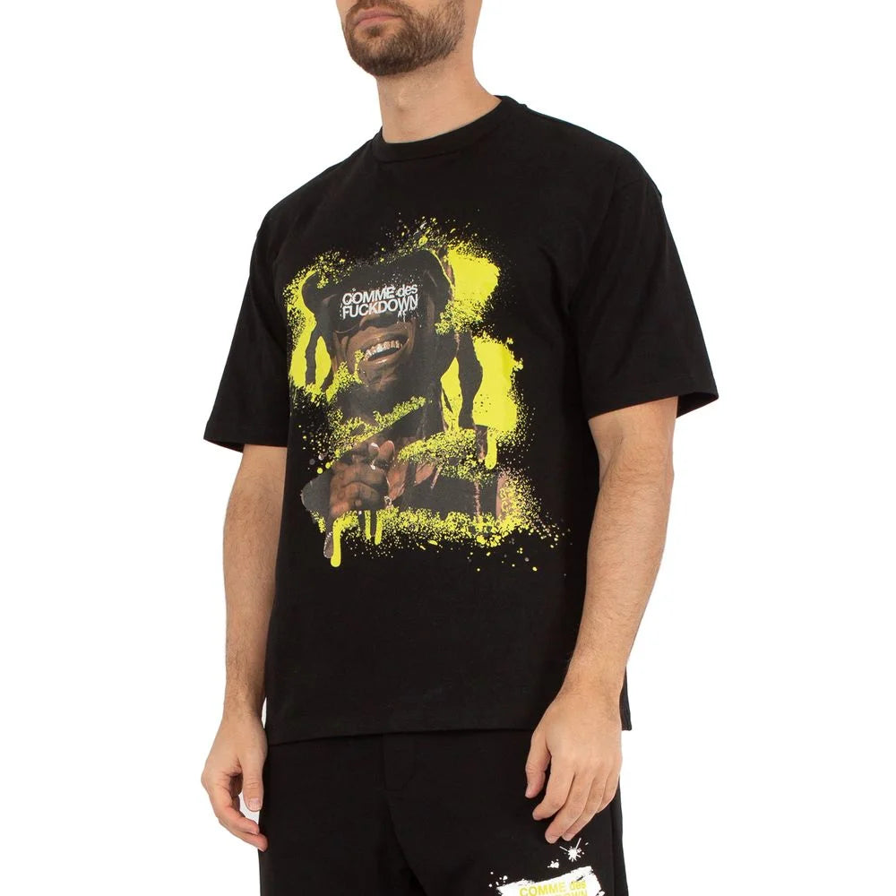 Comme Des Fuckdown Black Cotton T-Shirt - XS - T-Shirts