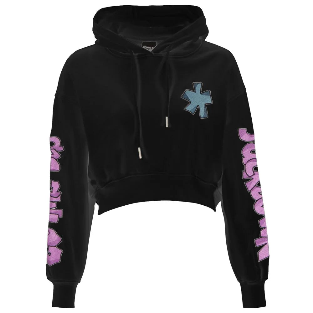 Comme Des Fuckdown Black Cotton Women Sweatshirt - Hoodies