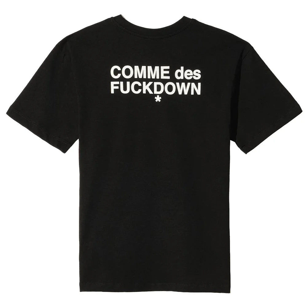 Comme Des Fuckdown Black Cotton Women T-Shirt - T-Shirts