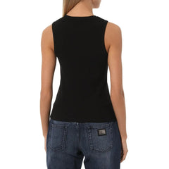 Comme Des Fuckdown Black Cotton Women Tank Top - Tank Tops