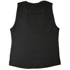 Comme Des Fuckdown Black Cotton Women Top - Tank Tops