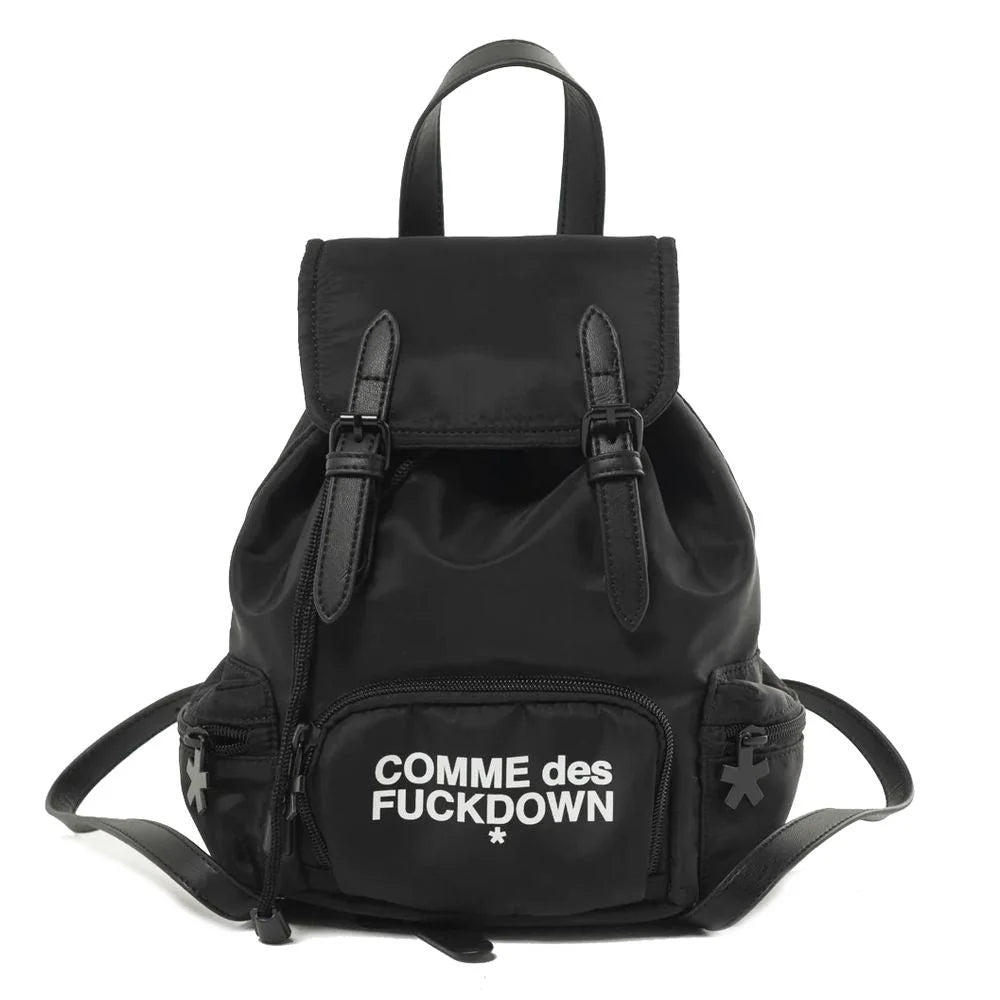 Comme Des Fuckdown Black Nylon Backpack - Backpacks