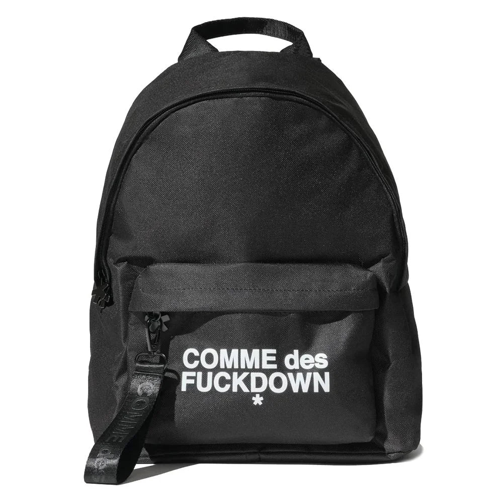 Comme Des Fuckdown Black Polyester Backpack - Backpacks