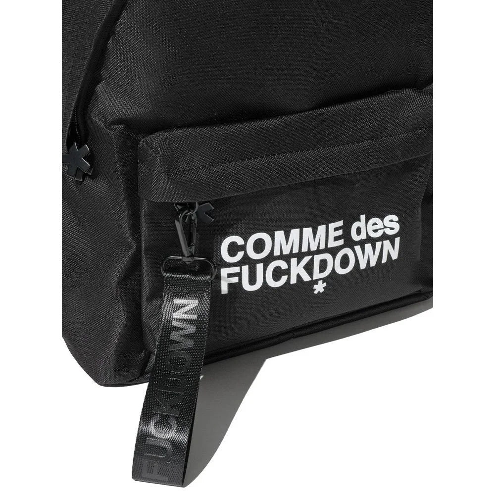 Comme Des Fuckdown Black Polyester Backpack - Backpacks