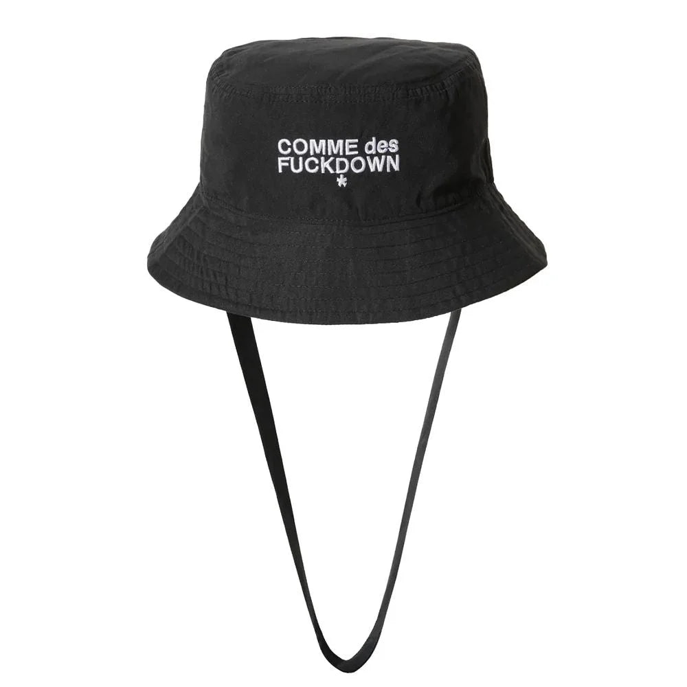 Comme Des Fuckdown Black Polyester Men Fisherman Hat - UNI