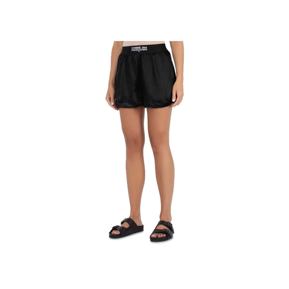 Comme Des Fuckdown Black Polyester Short - XS - Shorts