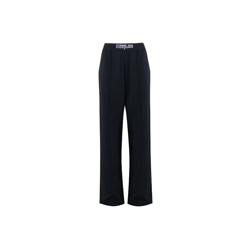 Comme Des Fuckdown Black Polyester Women Palazzo Trousers - Trousers