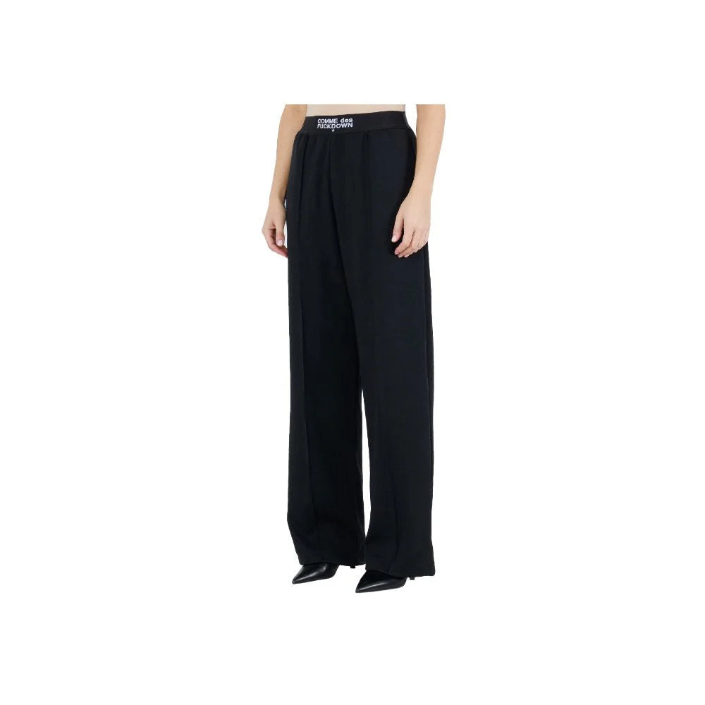 Comme Des Fuckdown Black Polyester Women Palazzo Trousers - Trousers
