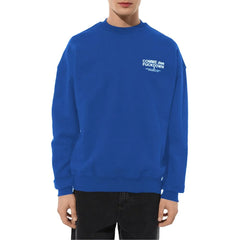 Comme Des Fuckdown Blue Cotton Men Sweater - XXL - Sweatshirts
