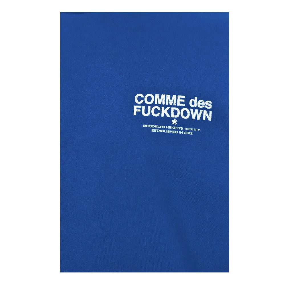 Comme Des Fuckdown Blue Cotton Men Sweater - XXL - Sweatshirts