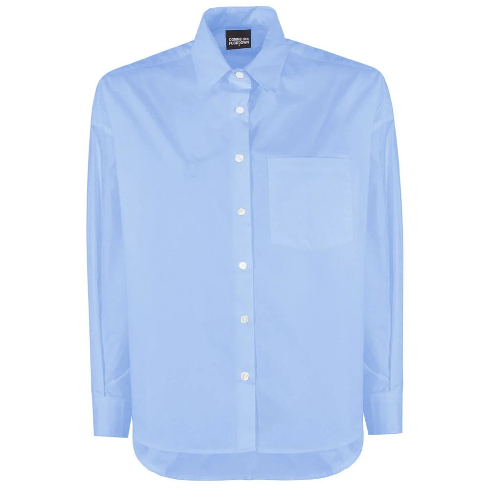Comme Des Fuckdown Blue Cotton Shirt - Shirts
