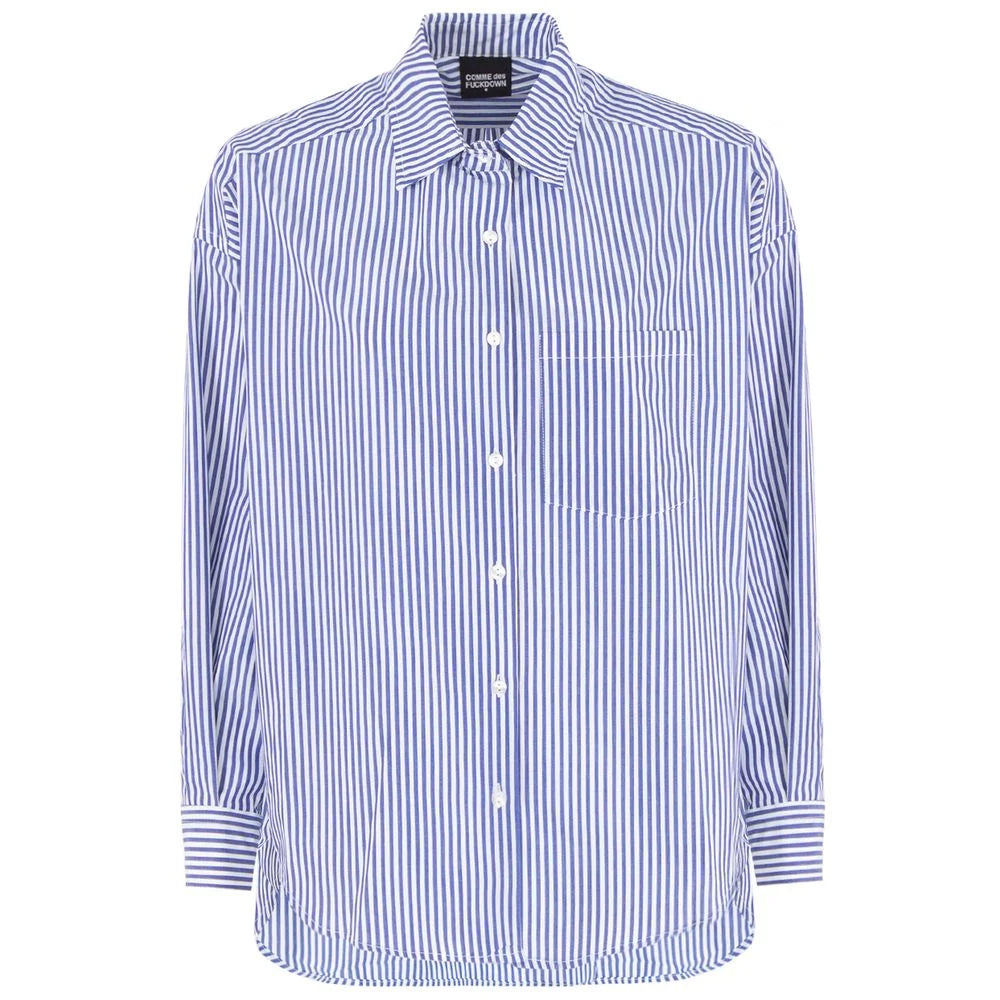 Comme Des Fuckdown Blue Cotton Shirt - XS - Shirts