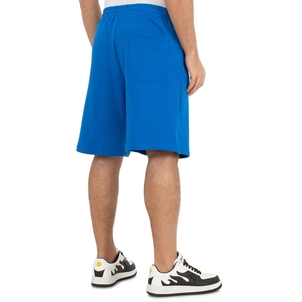 Comme Des Fuckdown Blue Cotton Short - XL - Jogger Shorts
