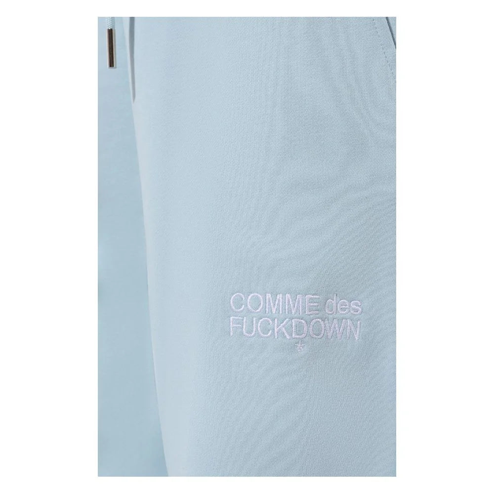 Comme Des Fuckdown Blue Cotton Women Sweatpant - Sweatpants
